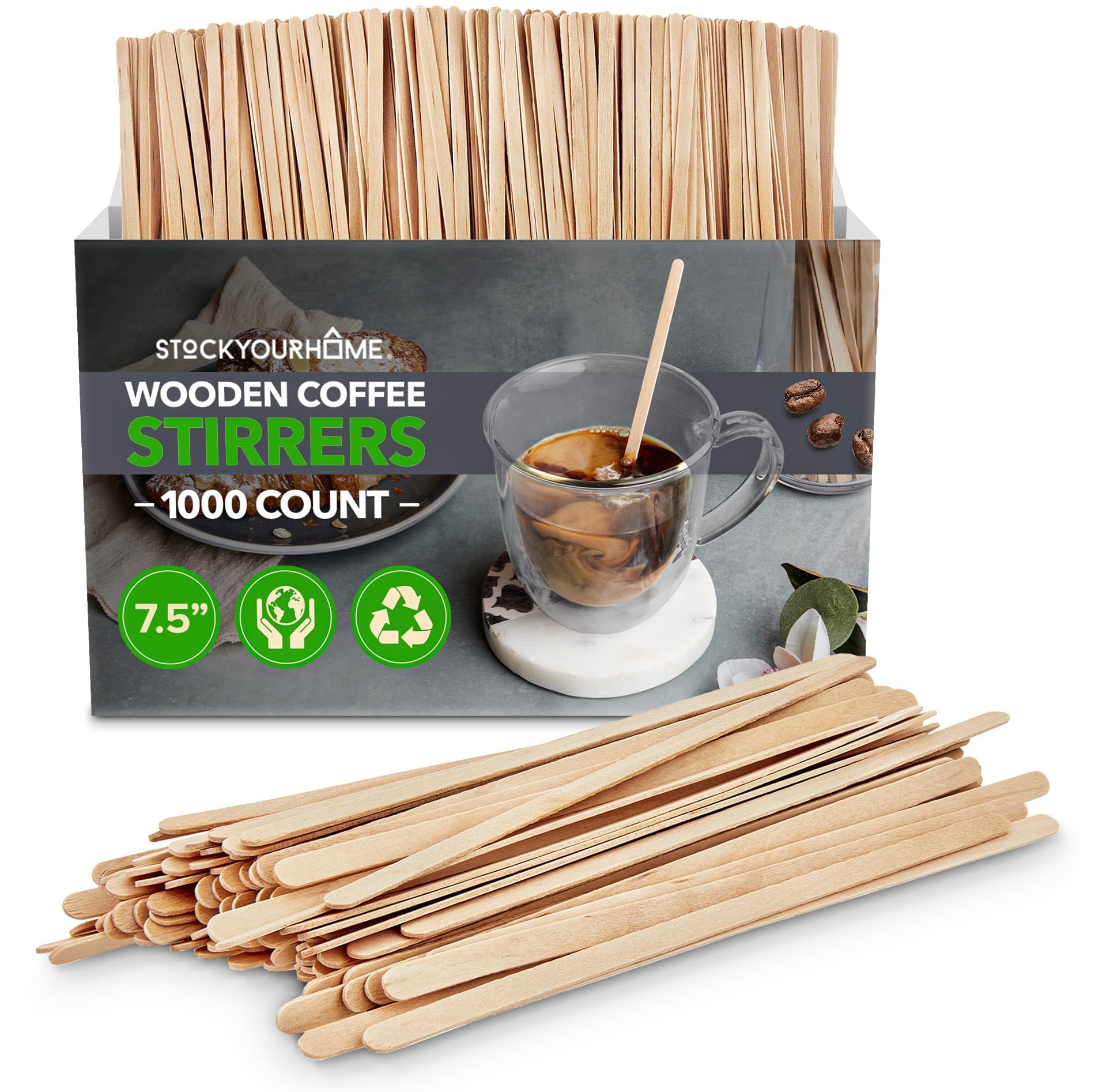 Lot De 300 Touillettes Café En Bois Biodégradables - 11 Cm - Agitateurs Pour Thé, Cocktails, Boissons