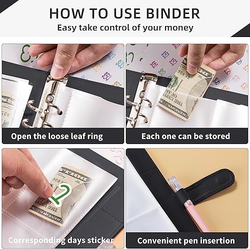 Miniatura 2 de Únete al desafío de ahorro de sobres de 52 semanas de 100  Camino divertido para ahorrar $5,050 en un año con el libro de desafíos de ahorro de