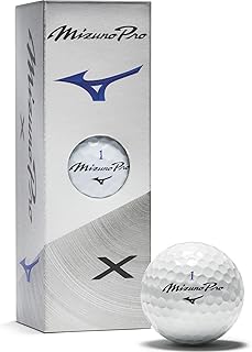 MIZUNO(ミズノ) ゴルフボール ミズノプロ S/ミズノプロ X ソフトな打感 低スピン 反発性能向上 ウレタンカバー アクシアルフロー332ディンプル 3ピース構造