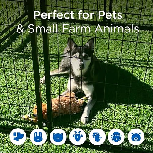 Miniatura 3 de ALEKO jaula para perro o gato, resistente, corralito, cerca para gallinero, 5 pies x 5 pies x 4 pies