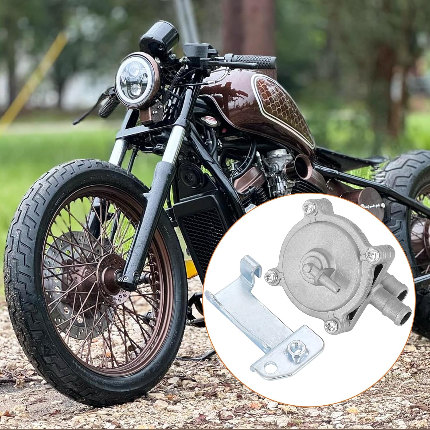 16970-MZ8-U52 Fuel Petcock Valve Kit for Honda Shadow VLX 600 VT600 VT600C VT600CD 1999-2007 ST1100 ST 1100 1991-2003 16970-MZ8-G21 16970-MT3-003