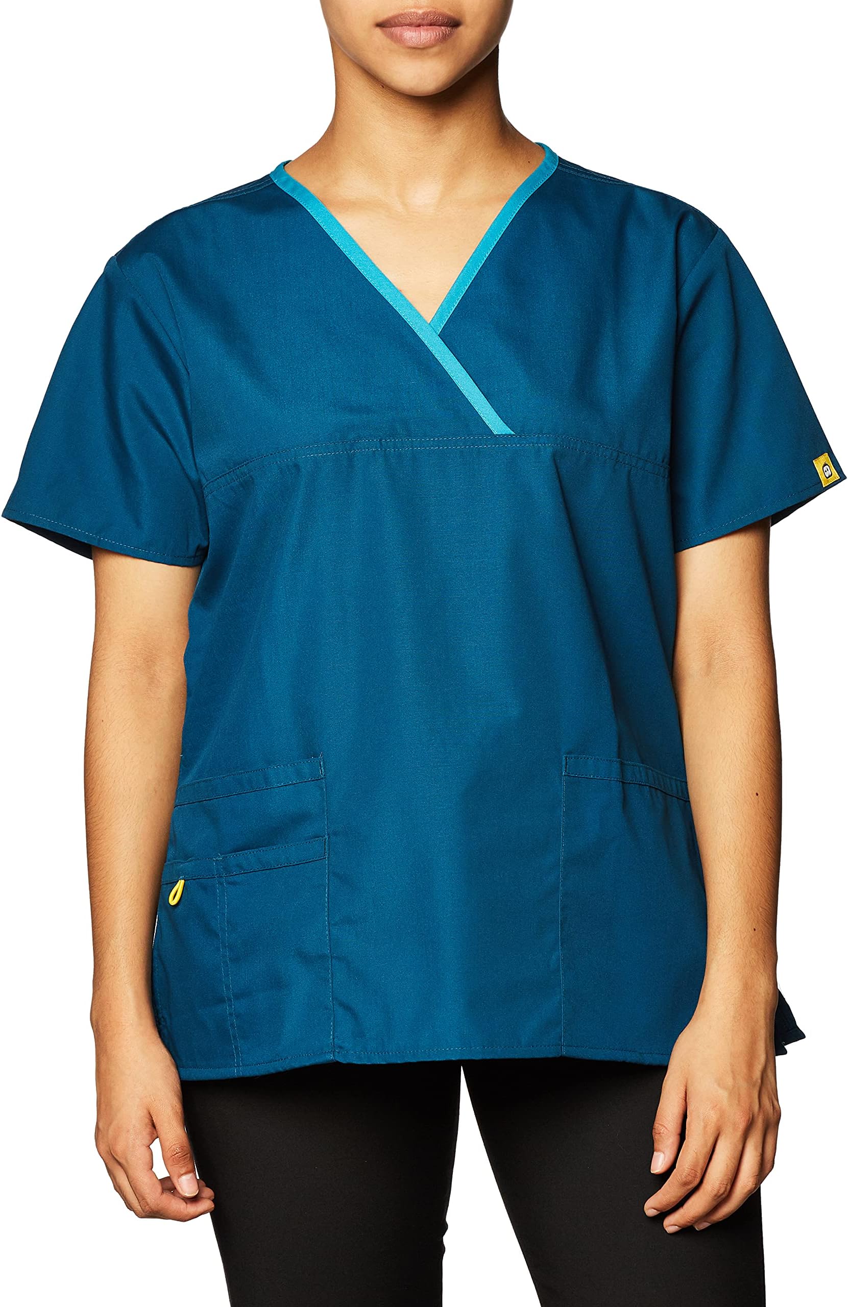 WonderWinkWonderWink Women's Origins Charlie Scrub Top, Caribbean, XX-Large
