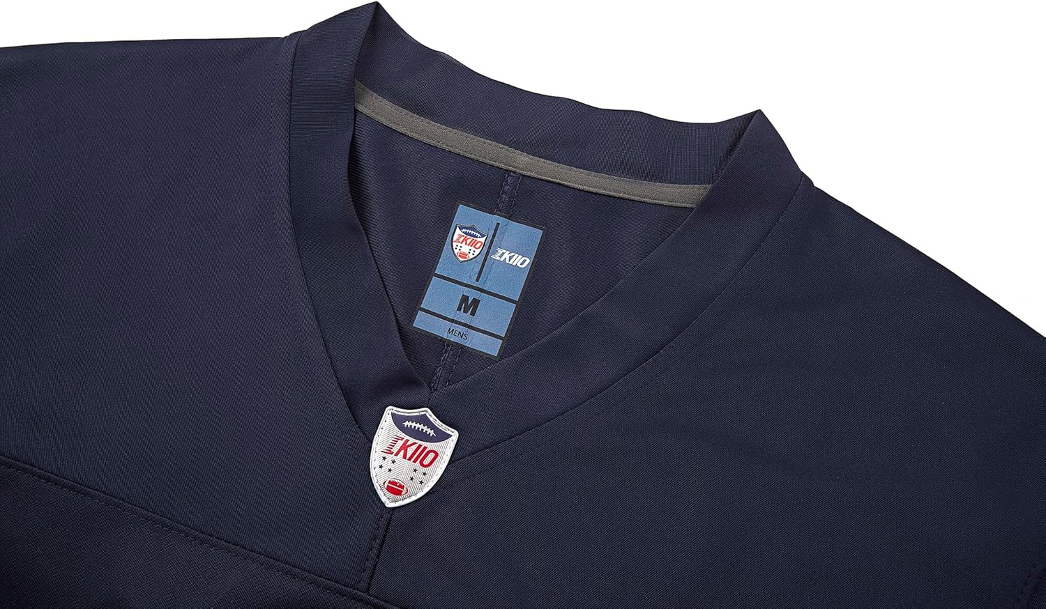 Custom Mens/Youth Football Stitched T-Shirt for Sports Fan Navy/Red No Brand/Logos - Image 3