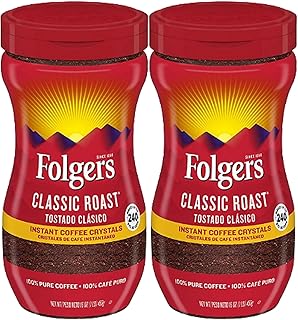 Folger Classic Roast Instant Coffee Crystals (16 oz, 2 pk)