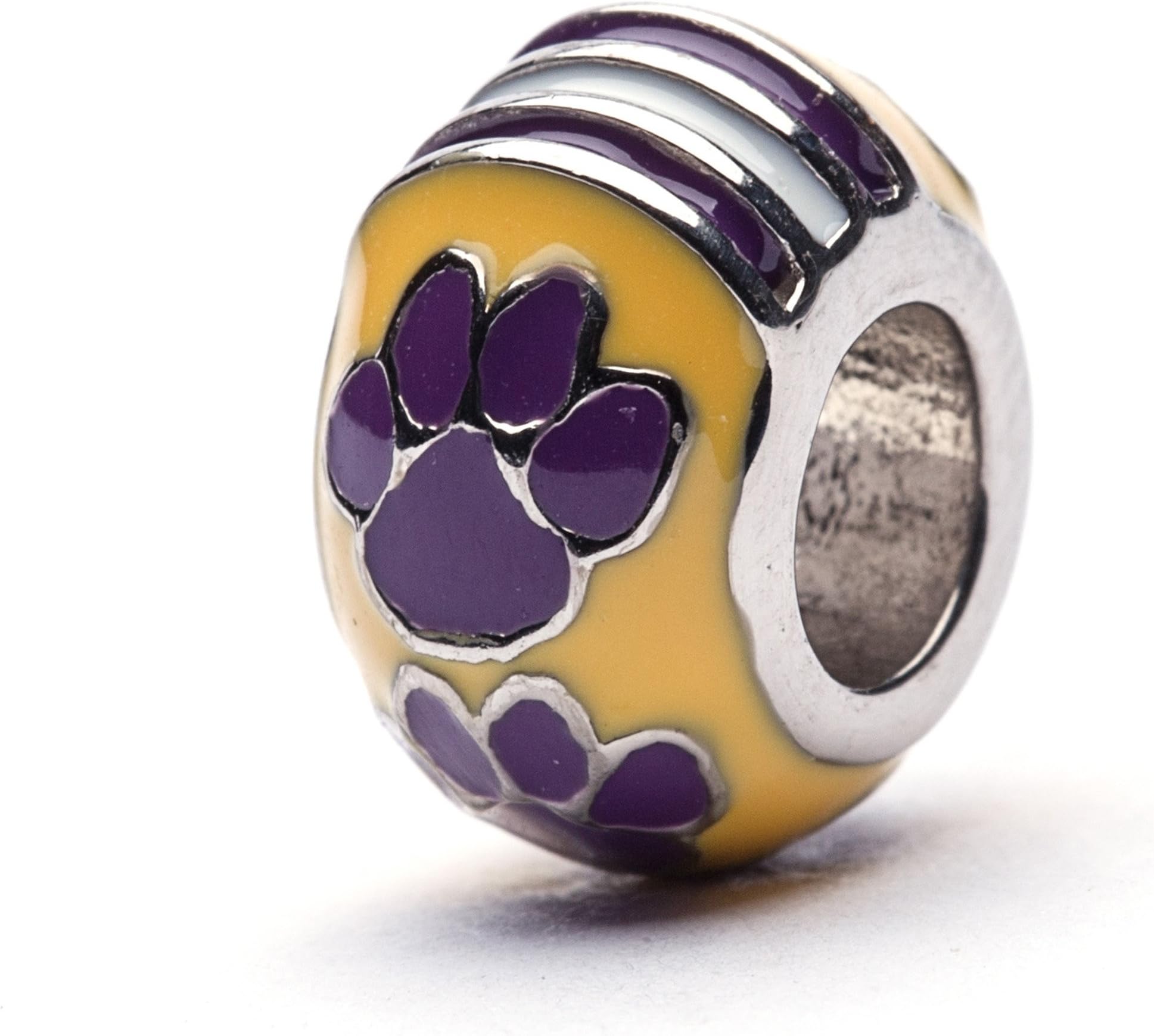 Stone ArmoryLSU Tiger Bead Charm - Hypoallergenic Stainless Steel - LSU Gifts for Women