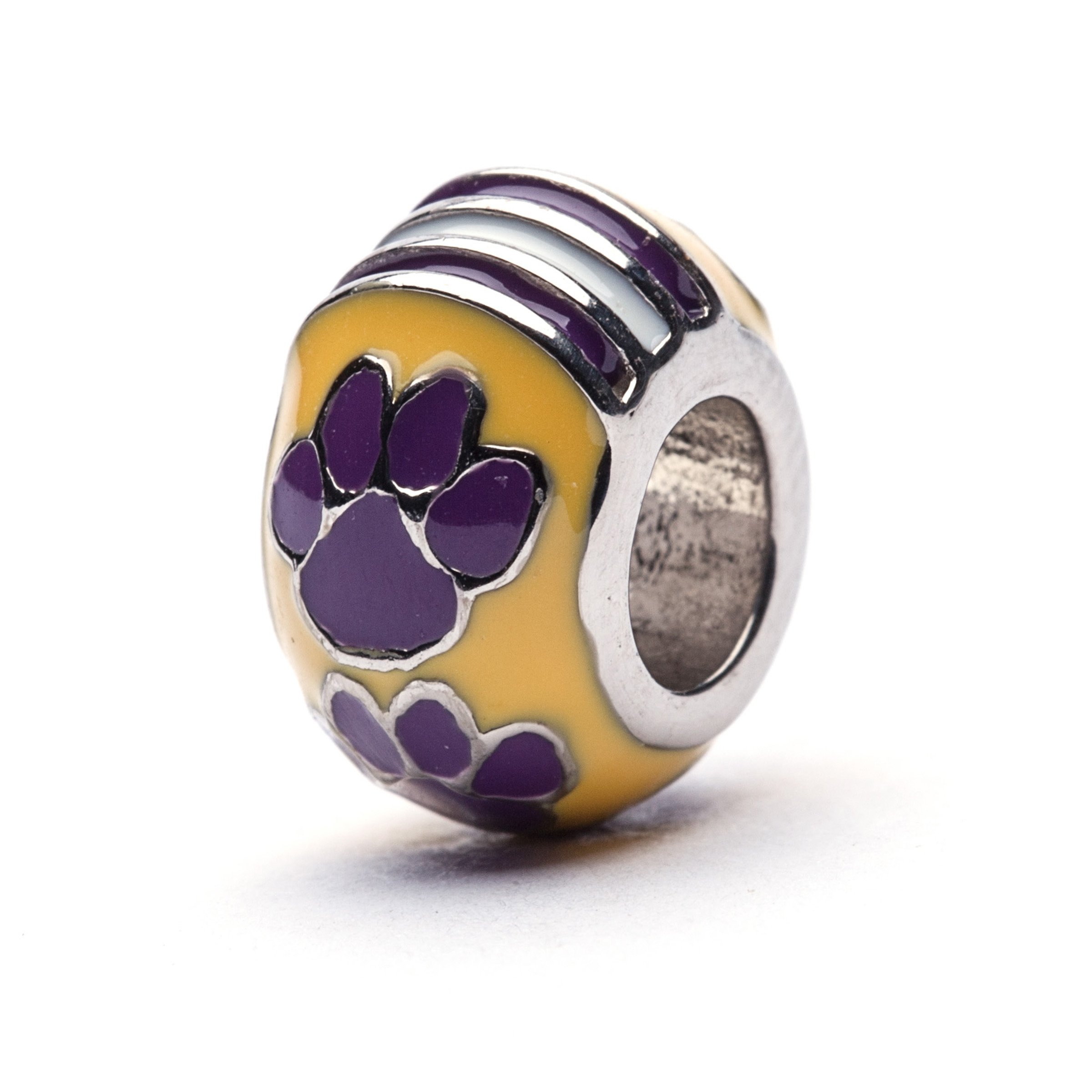 Stone ArmoryLSU Tiger Bead Charm - Hypoallergenic Stainless Steel - LSU Gifts for Women