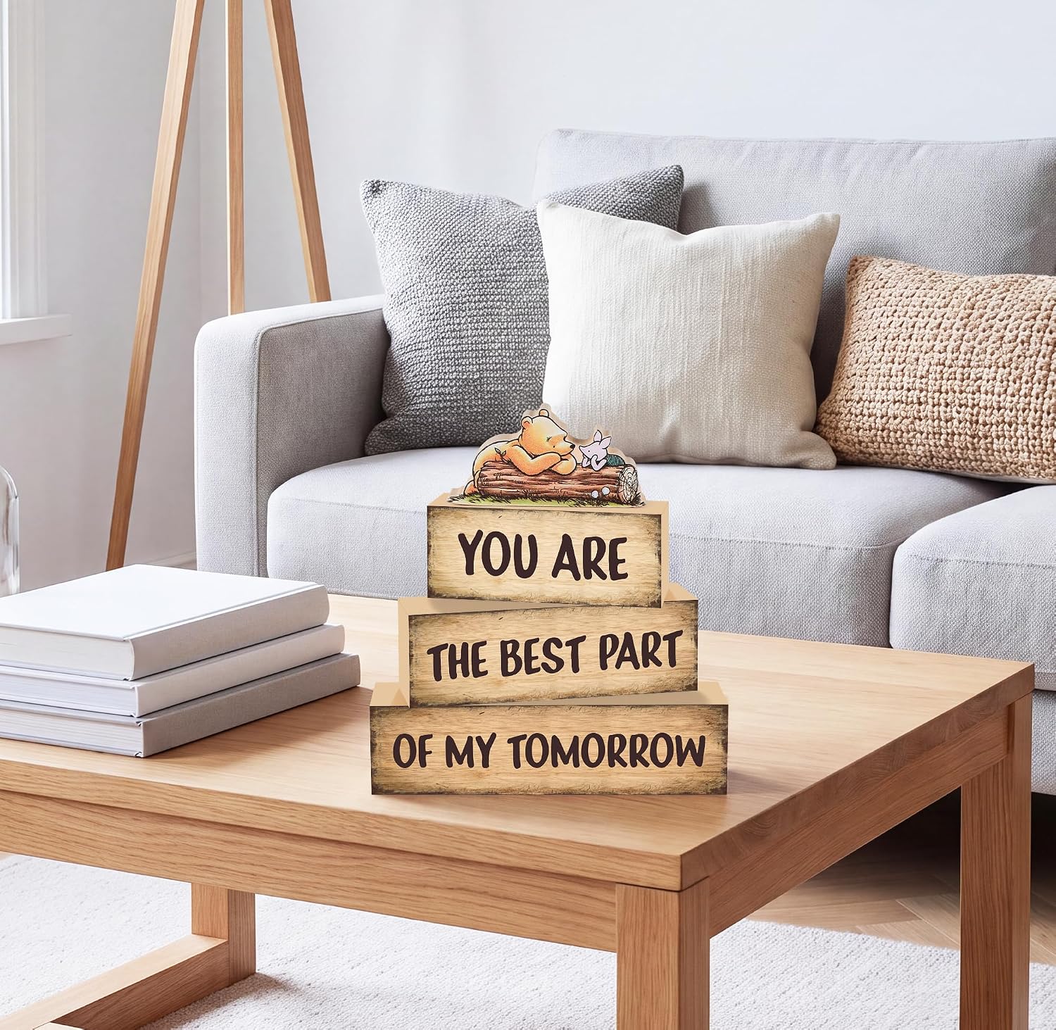 Winnie Wooden Table Decorations, Winnie Decor Gifts for Women