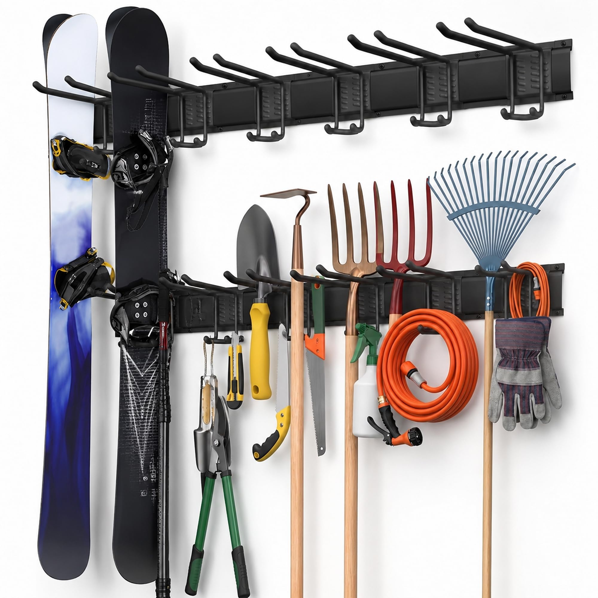 Support mural pour appareils - Charge lourde - Pour outils de jardin et