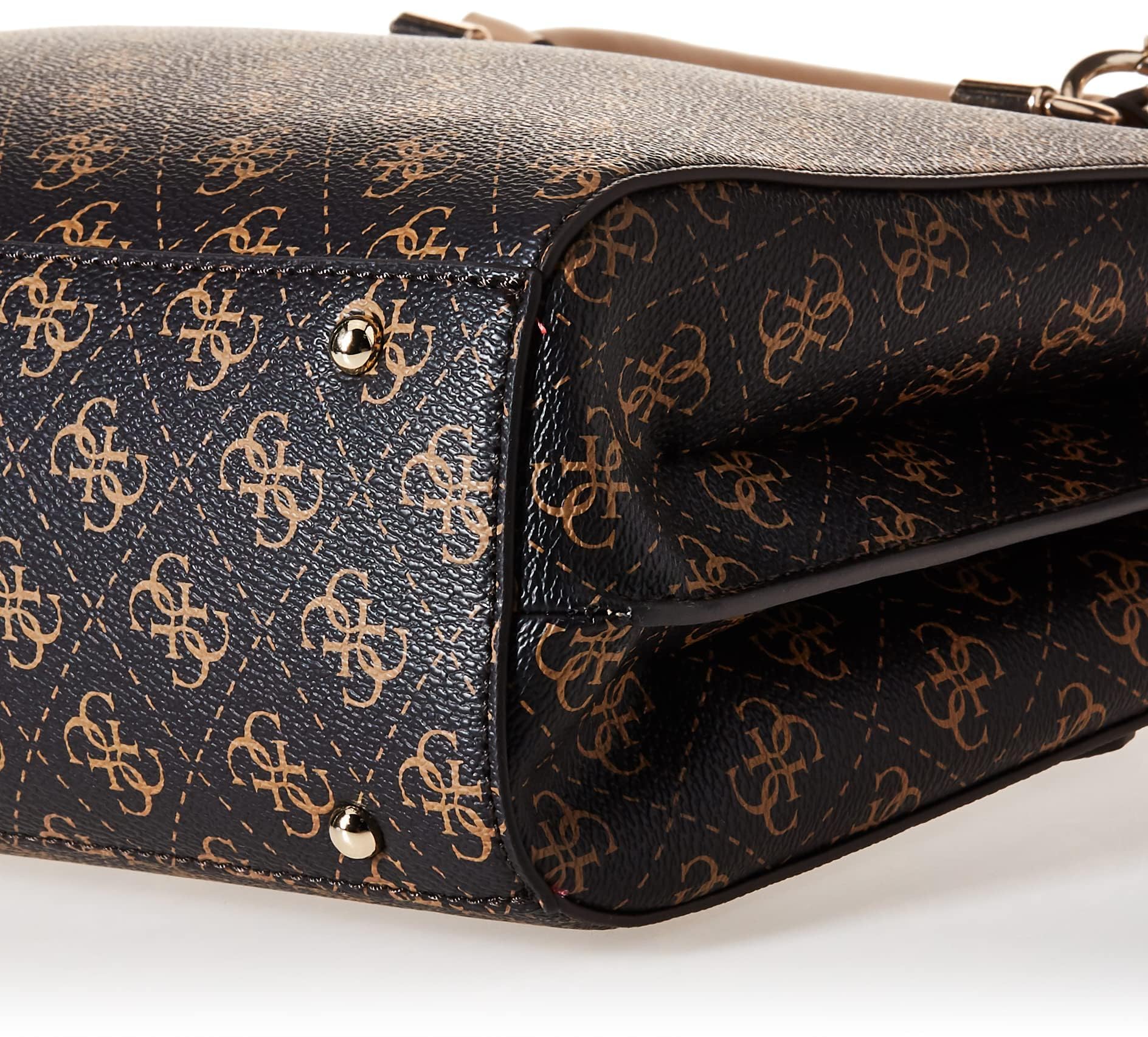 GUESS Damska torebka Noelle Luxury Satchel (1 szt.), Brązowy, One Size, Współczesny