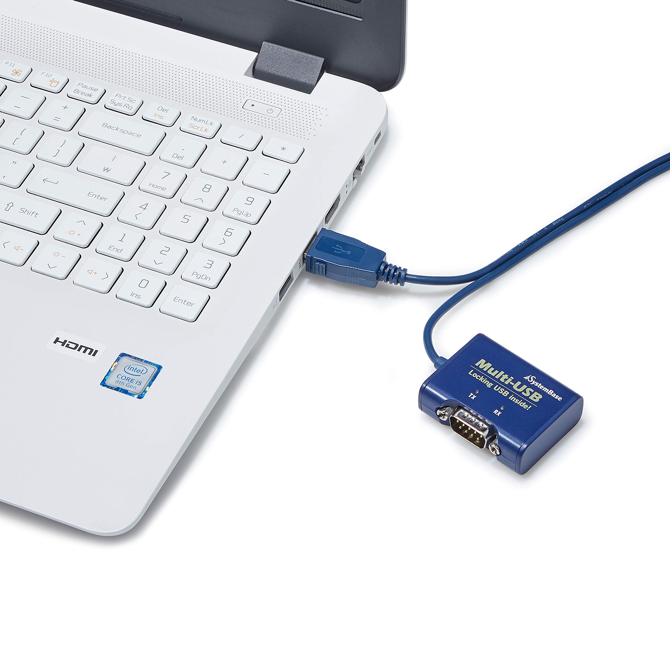 SystemBase USB To RS422/485 Serial Cable - DB9 Male Connector, 1.96ft Cable With ESD Protection