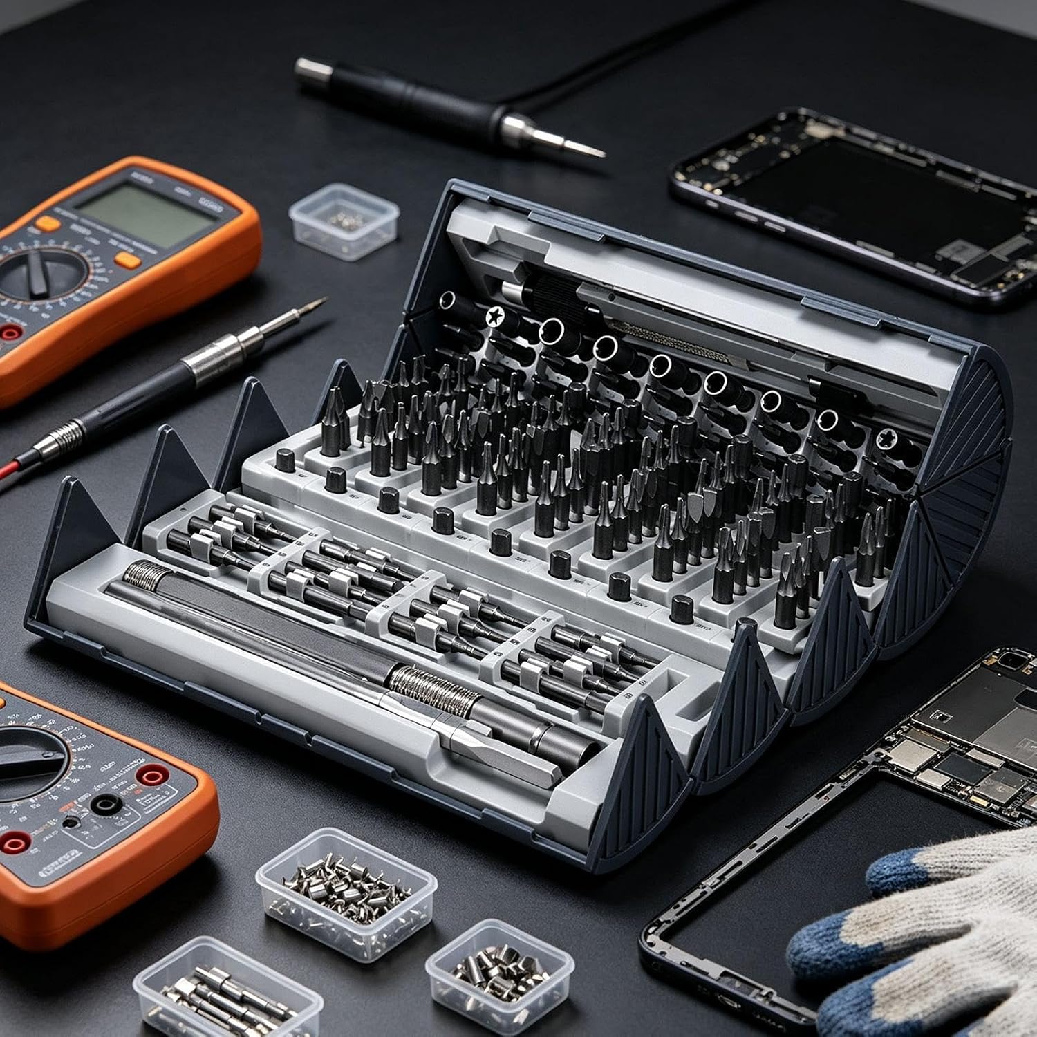 Screwdriver Set 128 in 1 Portable Professional Manual Tool with Case image 2