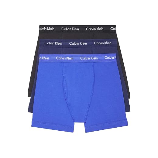 Calvin Klein Men's Cotton Stretch 3-Pack Boxer Brief, M