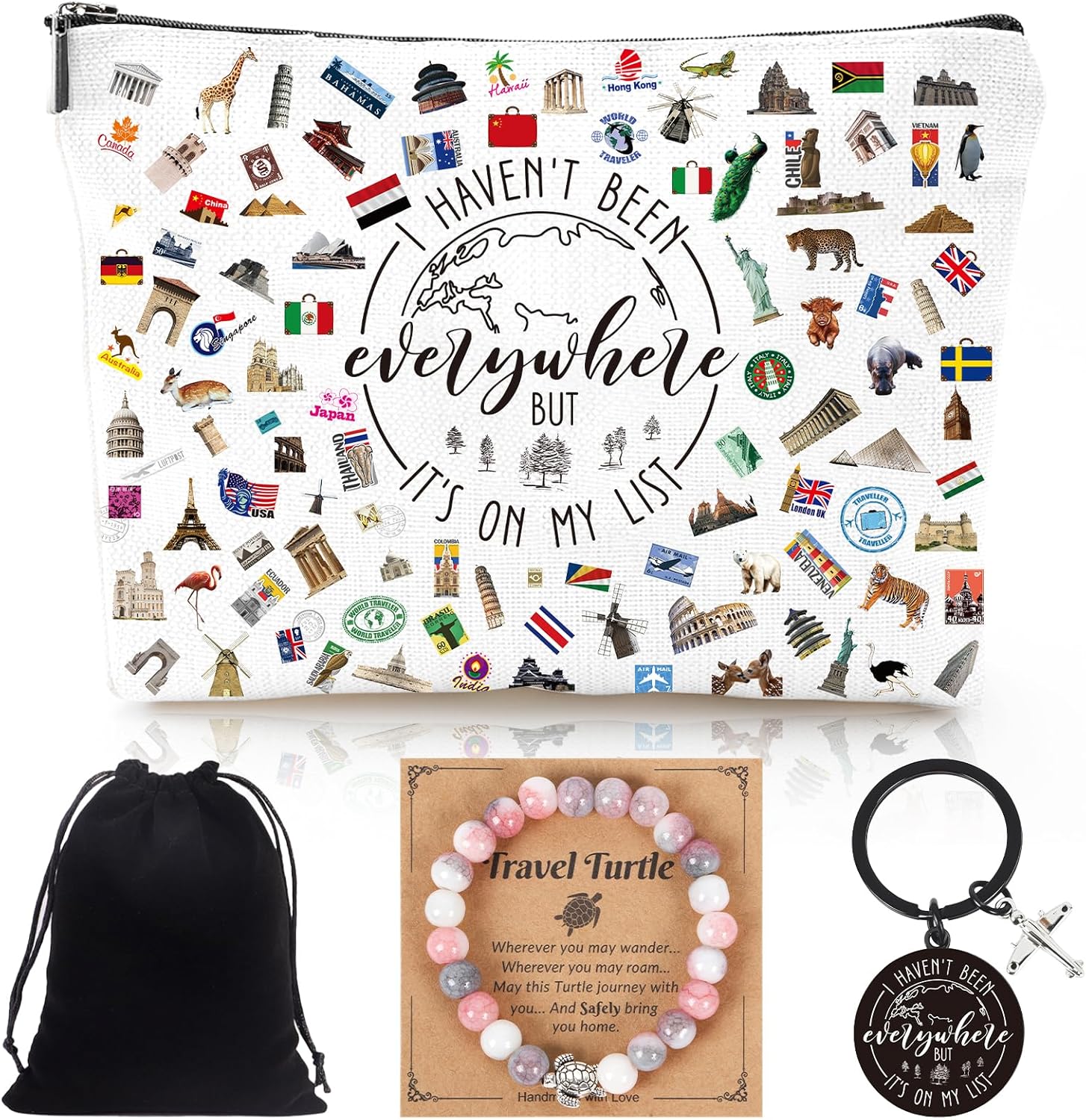 Travel Gifts for Women – 3Pcs World Travel Gifts,...