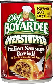 Chef Boyardee Overstuffed Italian Sausage Ravioli, 15 oz