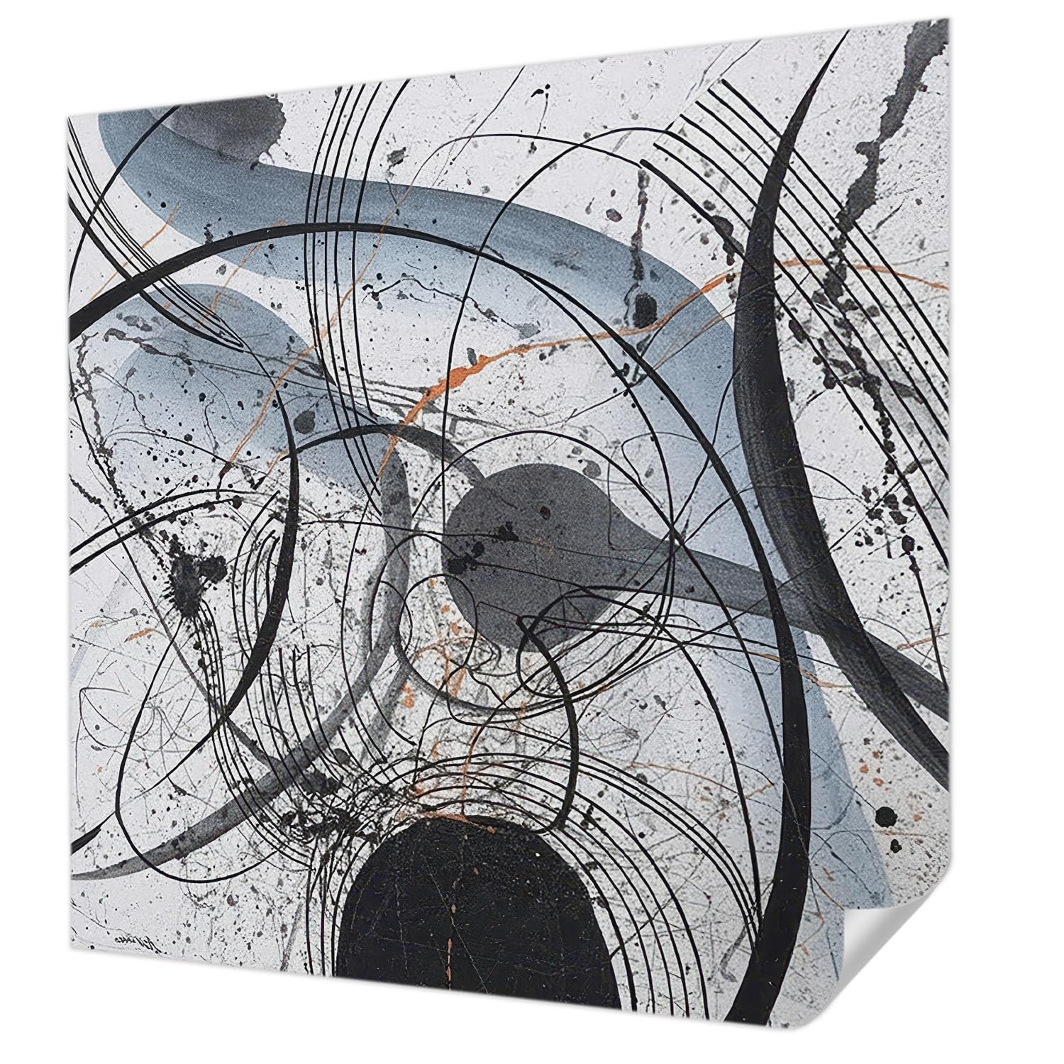 Papier Peint Auto-Adhésif 250x250 cm Tulup Abstraction Expressive