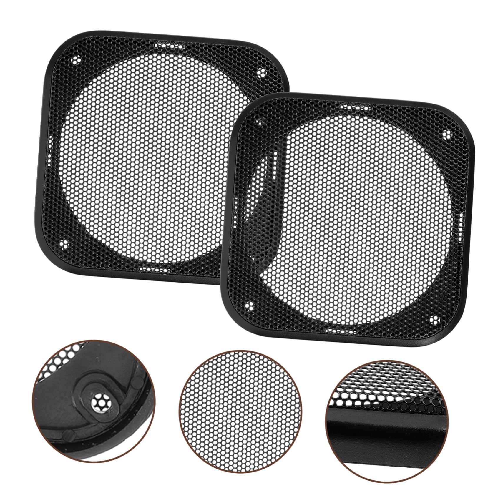 Amazon.co.jp: VICASKY 2個車用スピーカーグリルカバー スピーカー