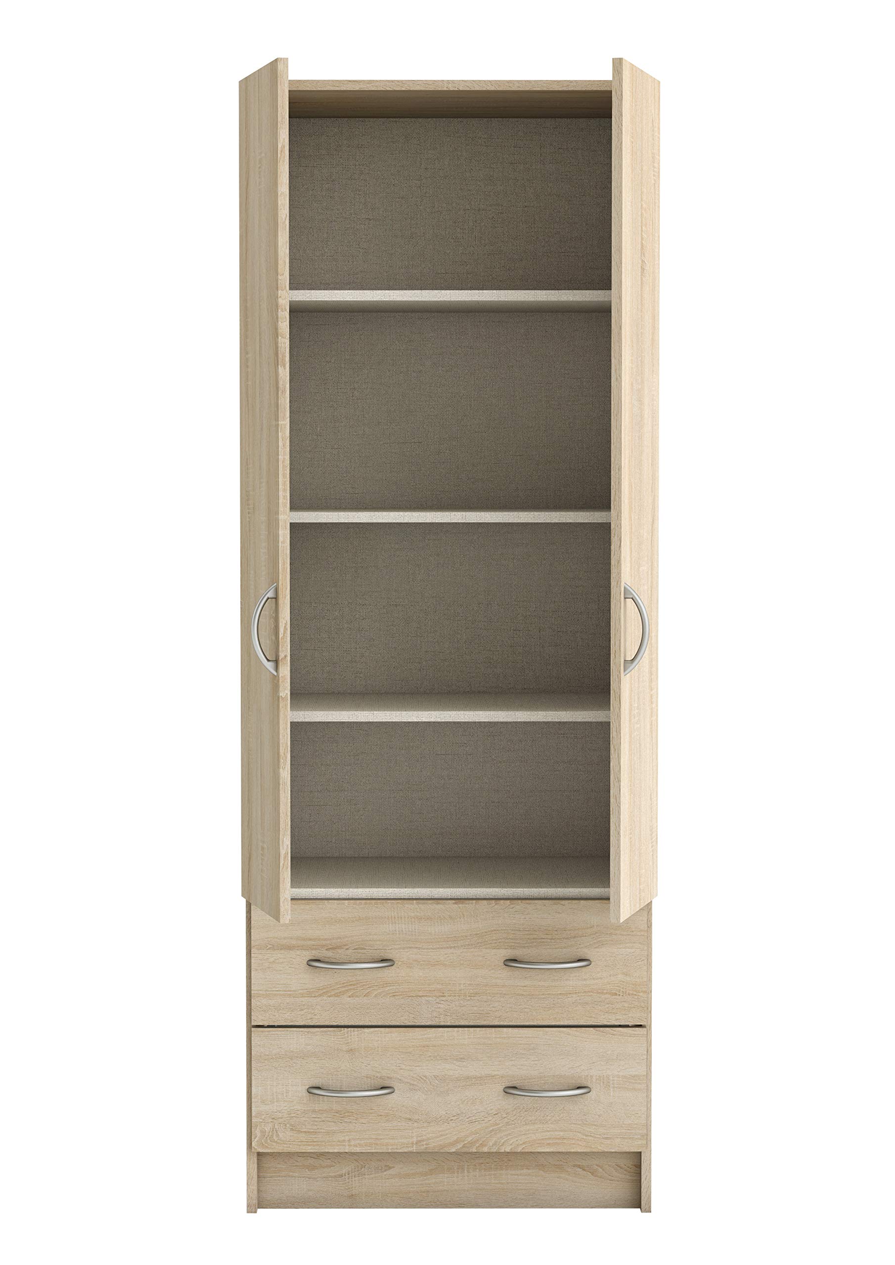 Demeyere Doppelwaschbekleiderschrank 61 x 169 x 41 cm Schubladenfach 55 x 11 x 31 cm Hergestellt in Frankreich