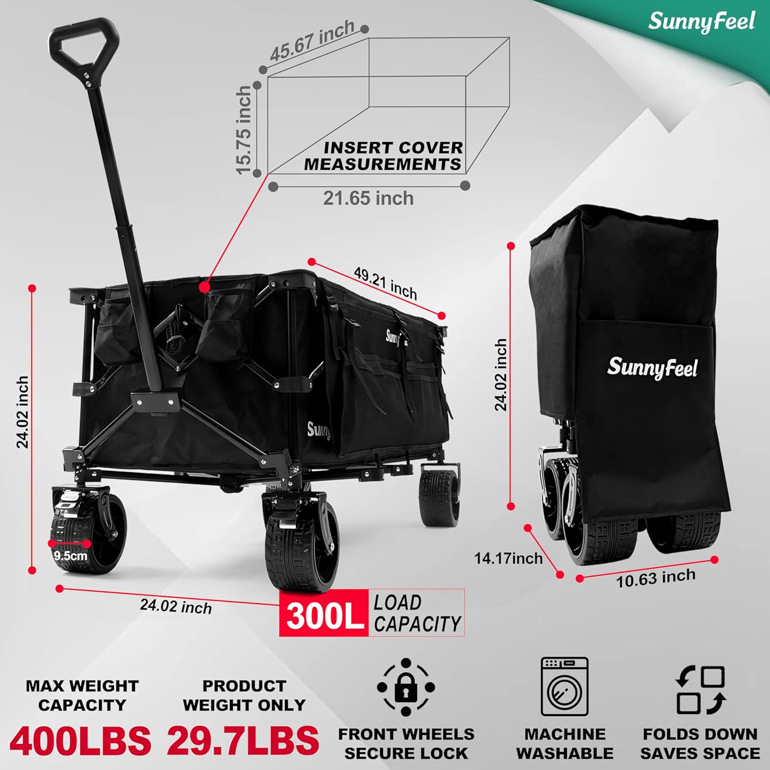 Get Ready for Adventure: Review of the SUNNYFEEL Heavy Duty Foldable Wagon Cart