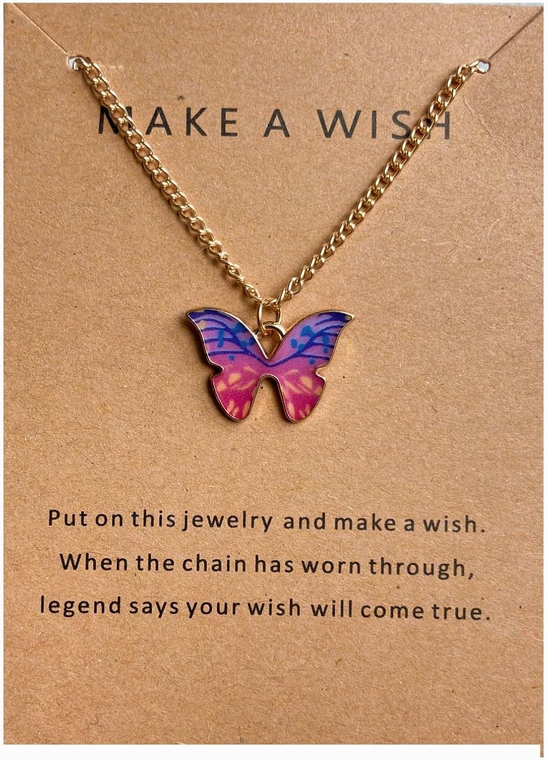 9Pcs Bohemian Butterfly Pendant Necklace Set,Dainty Adjustable Acrylic Colorful Insect Chain Necklace Minimalist Choker Necklace for Women Lover Jewelry - Image 8