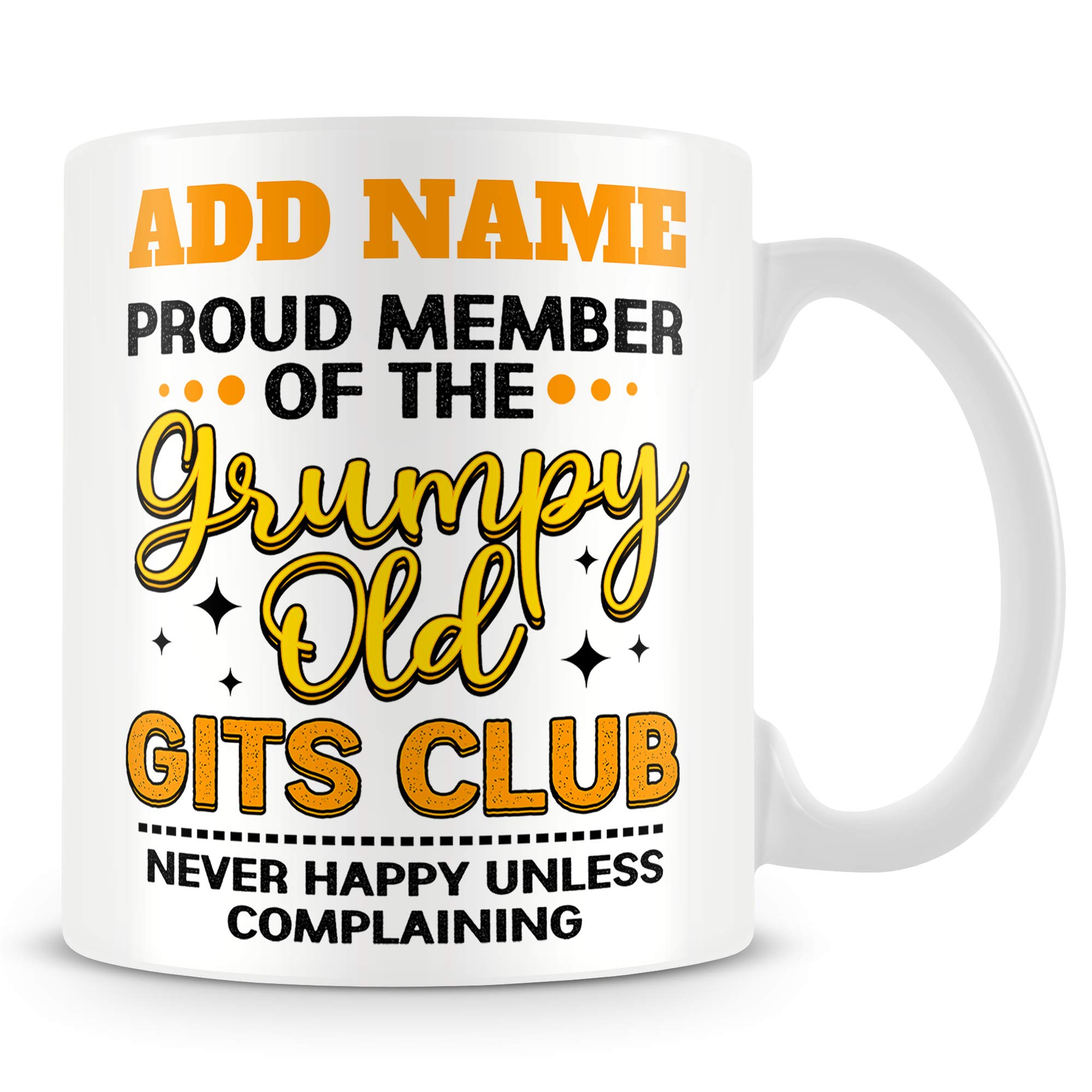 MUGGZBirthday Mug Personalised Gift - Grumpy Old GITS Club