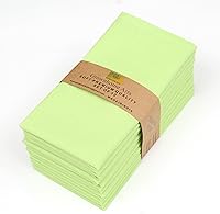 Vista 21 de Set de 12 servilletas de tela de 85% algodón y 15% lino para uso diario de tamaño grande, servilletas especiales de Pascua con esquinas ingletadas