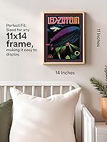 Vista 2 de AMERICAN LUXURY GIFTS Classic Music Wall Art Print - Vintage Rock Band Poster For Music Room, Studio, Office, Man Cave & Living Room Decor