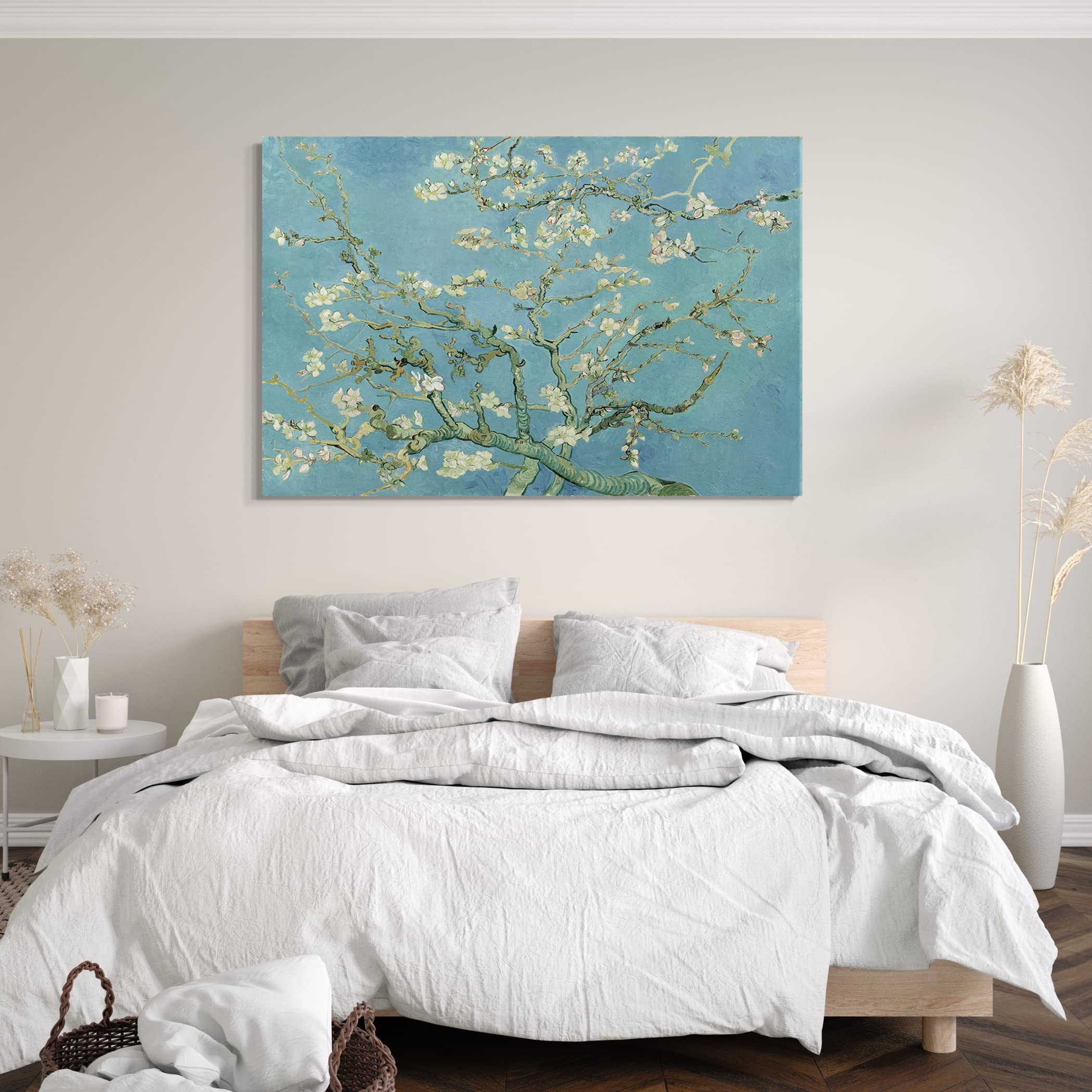 Printed Paintings Impression sur Toile (60x40cm): Vincent Van Gogh - Branche d'amandier (1890)