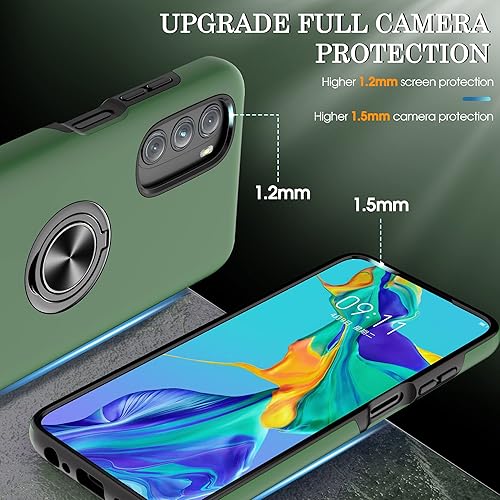 Miniatura 3 de Gritup Funda para Moto G Stylus 5G 2022 con protector de pantalla HD, grado militar a prueba de golpes, con soporte magnético de 360 con anillo