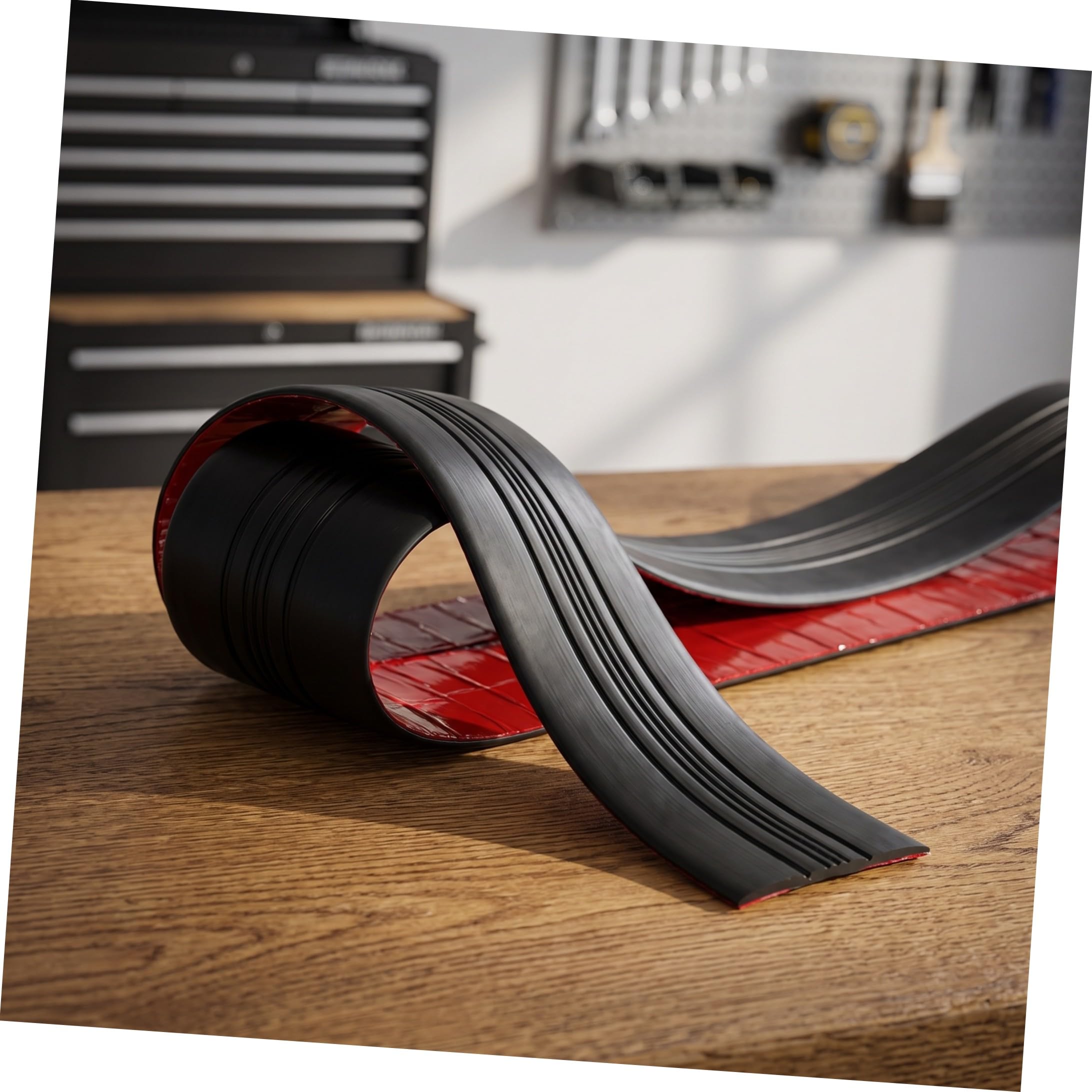 IMIKEYA Protezione Chiglia Autoadesiva per Barca DIY 2m Nera PVC Gomma