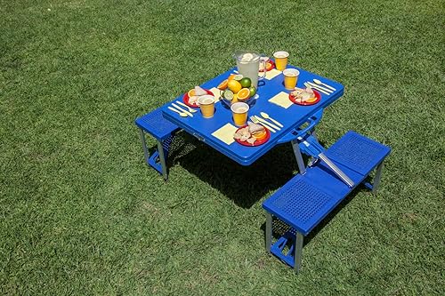 Miniatura 2 de PICNIC TIME Mesa plegable portátil de picnic con asientos muebles de exterior, tamaño único, azul rey