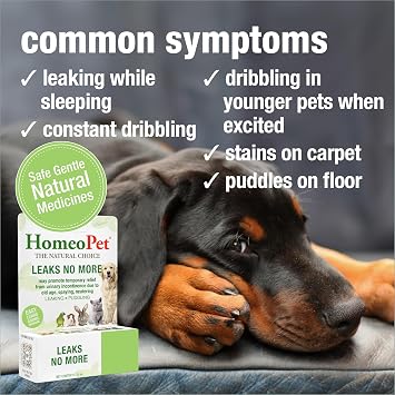 HomeoPet Leaks No More, Supplement for Dogs and Cats, 15 Milliliters