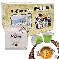 80 Capsule di Ginseng Compatibili con Nespresso Gattopardo - Solubili Monodose 80cc