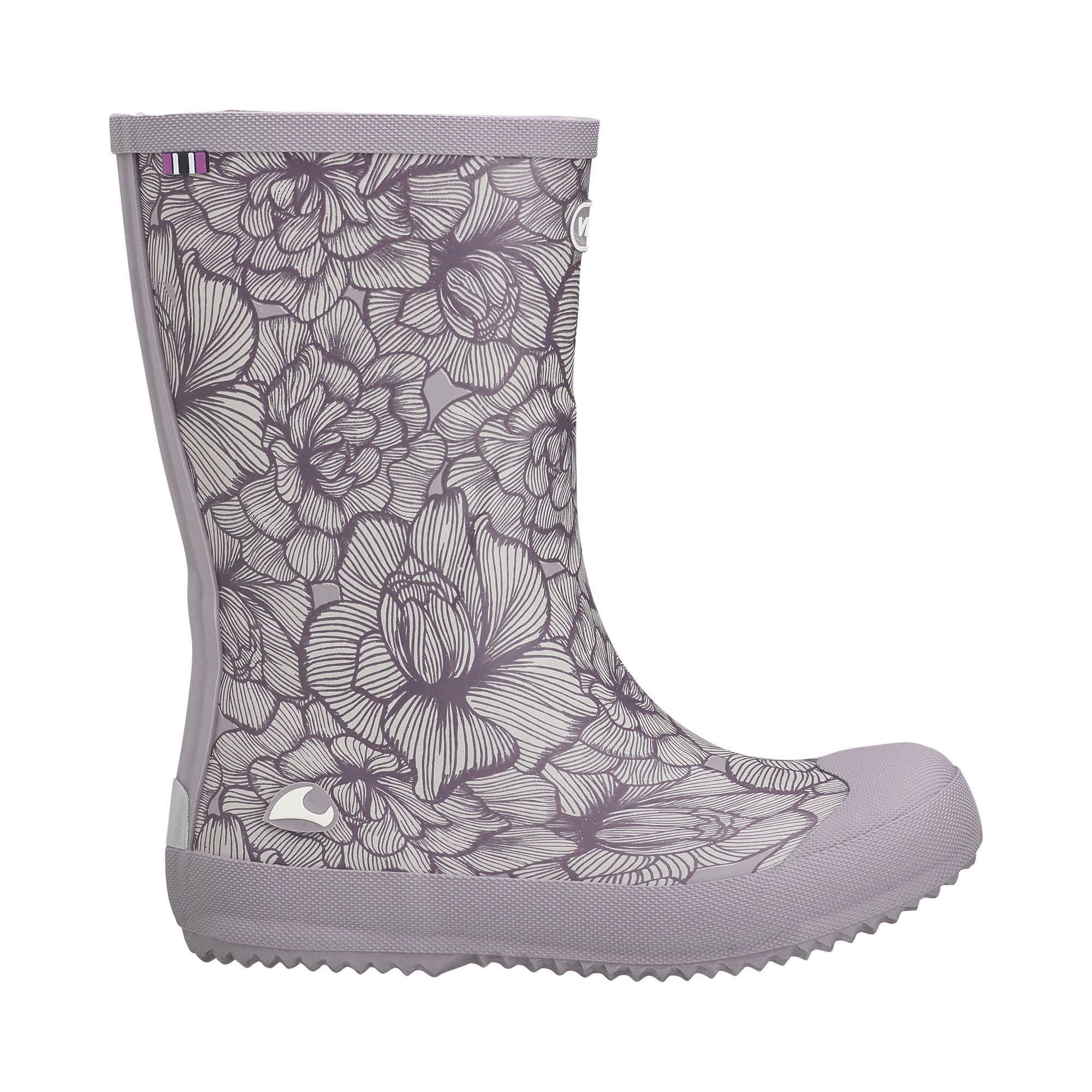Viking Indie Print Rubber Boots, Dusty Pink/Cream, 31