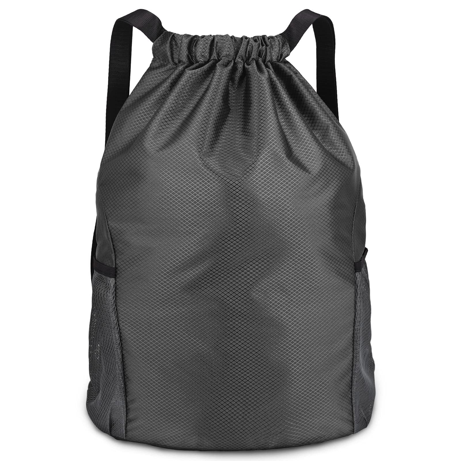 huipinghu Large Capacity Drawstring Backpack, Black