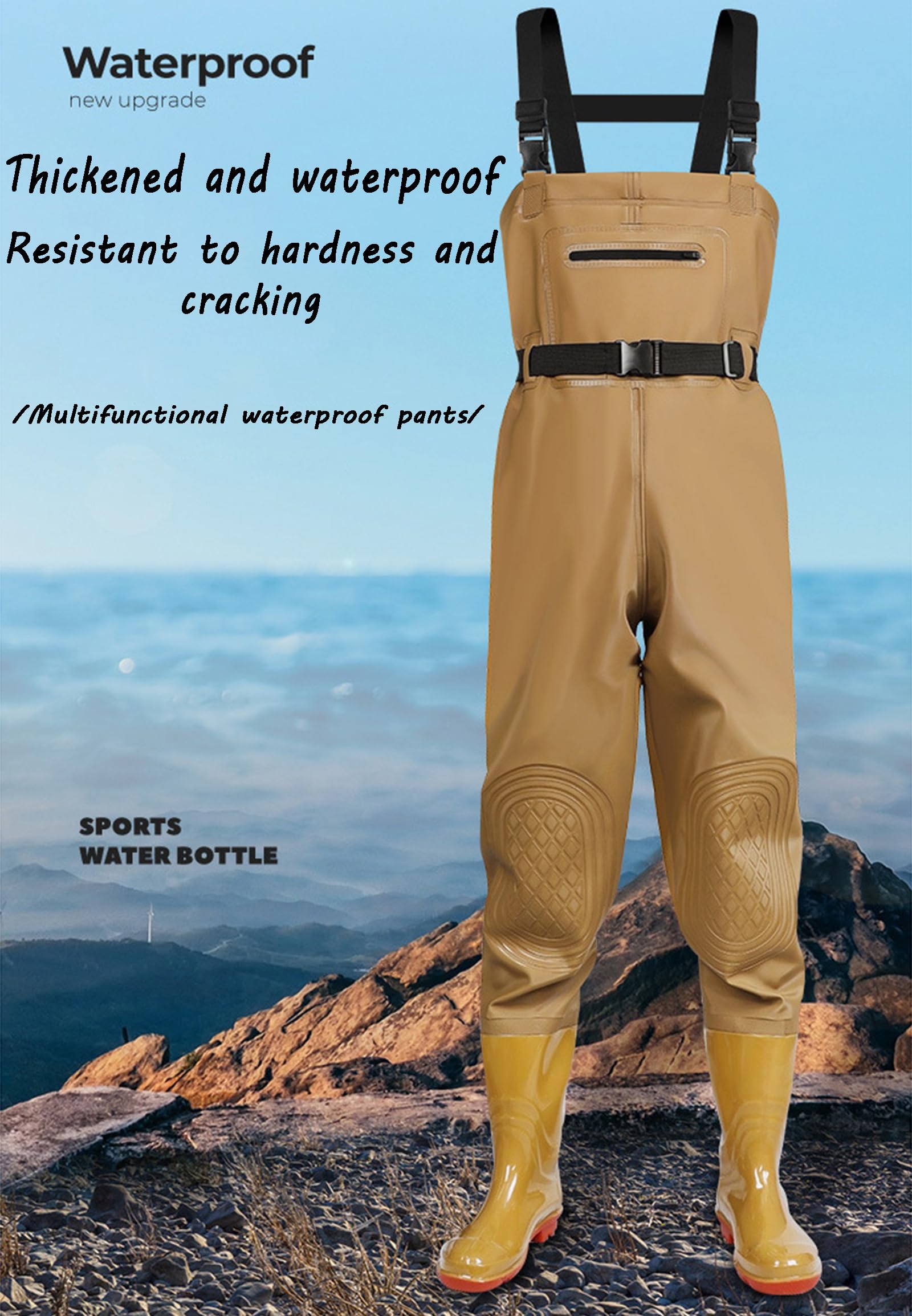 Vadeadores De Pesca con Botas Impermeables para Pescar Caza Waders Transpirables Ropa Pantalones para Pescador Hombre Y Mujer Impermeables Vadeador Pantalones De Pesca