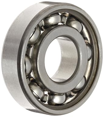 SKF RLS 8 Radial Bearing, Single Row, Deep Groove Design, ABEC 1 Precision, Open, Normal Clearance, Steel Cage, Inch, 1" Bore, 2-1/4" OD, 5/8" Width, 8800lbf Static Load Capacity