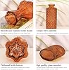 Set de 4 jarrones de vidrio pequeños, jarrones vintage transparentes para flores, centros de mesa para eventos, mini jarrones rústicos y lindos para decoración del hogar, bodas, baby showers, fiestas de cumpleaños (Ámbar) 7