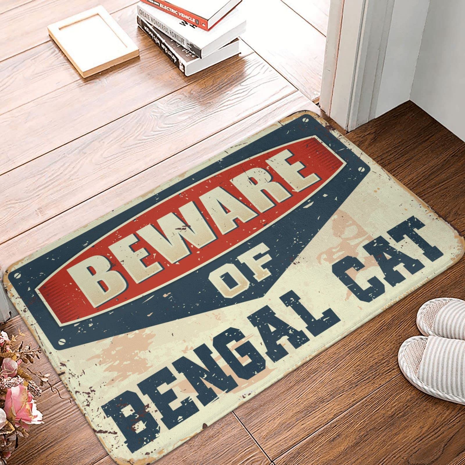 Tapis de ferme Beware of Bengale, l'accessoire idéal de décoration de chambre rétro
