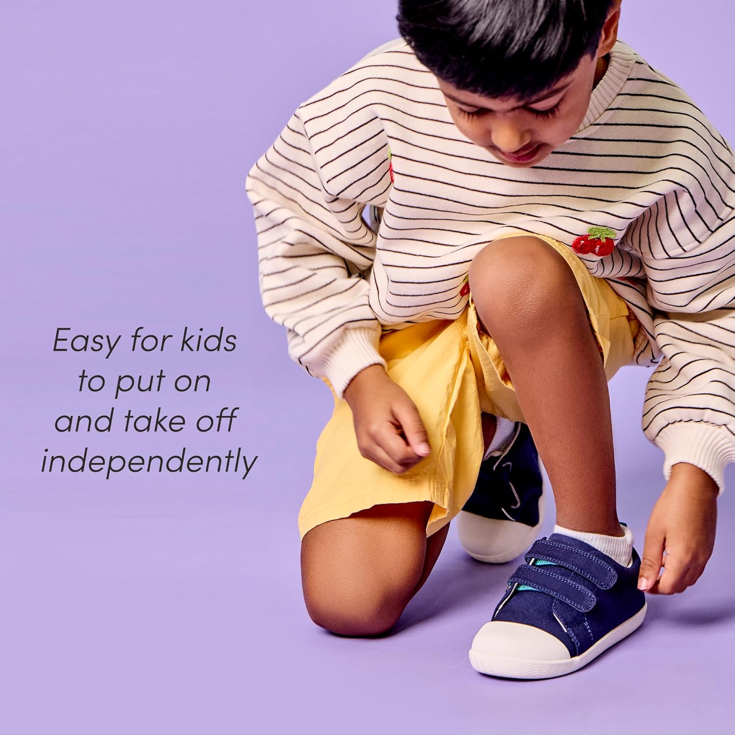 Ten Little Eco Canvas Kids & Toddler Shoes - APMA-Accepted, Lightweight, Breathable, 100% Recycled Cotton Kids Shoes - Non-Slip, Wide Toe Box, Zero-Drop, Flexible Toddler Sneakers