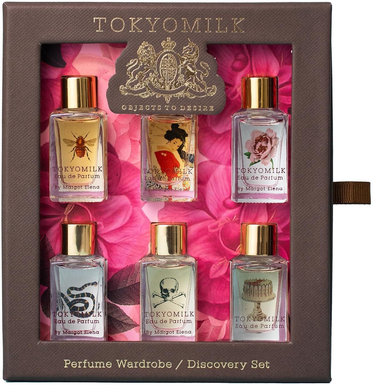TOKYOMILK Eau de Parfum Discovery Set, 6 Mini Perfumes for Women in 0.23 oz | Perfume Sampler Set, Six Travel Size Minis, Long Lasting Signature Fragrance for Women, Ladies Travel Essentials