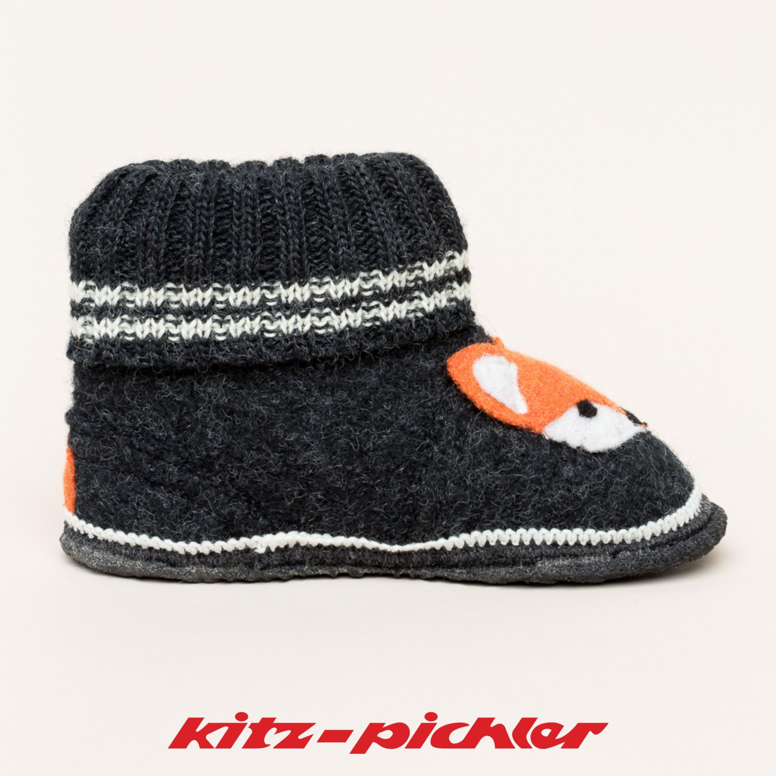 Schwaz Zorro - Zapatillas de casa para niños y niñas - Cómodas zapatillas infantiles con cintura elástica y suela de látex de fieltro flexible