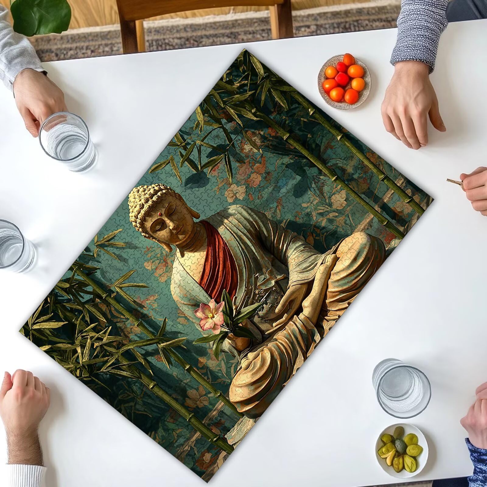 Puzzle 2000 sztuk Zen, Puzzle Statua 2000 sztuk dla dorosłych i nastolatków, drewniane puzzle z wykwintnym opakowaniem, rodzinne gry edukacyjne, dekoracje domu, prezent dla dorosłych-2011
