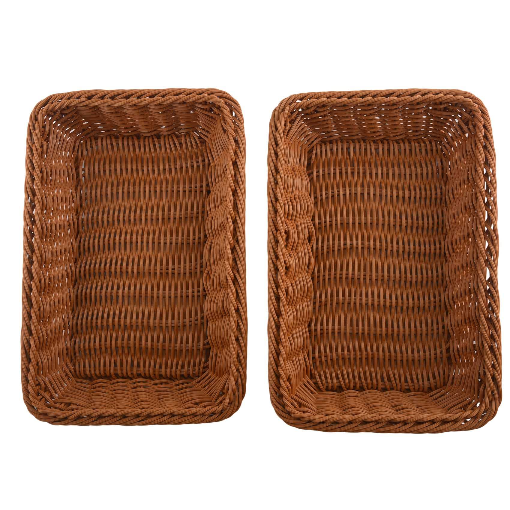 Corbeille à pain GN 1/2 Hendi en polypropylène tressé pour buffet de restaurant - Lot de 4