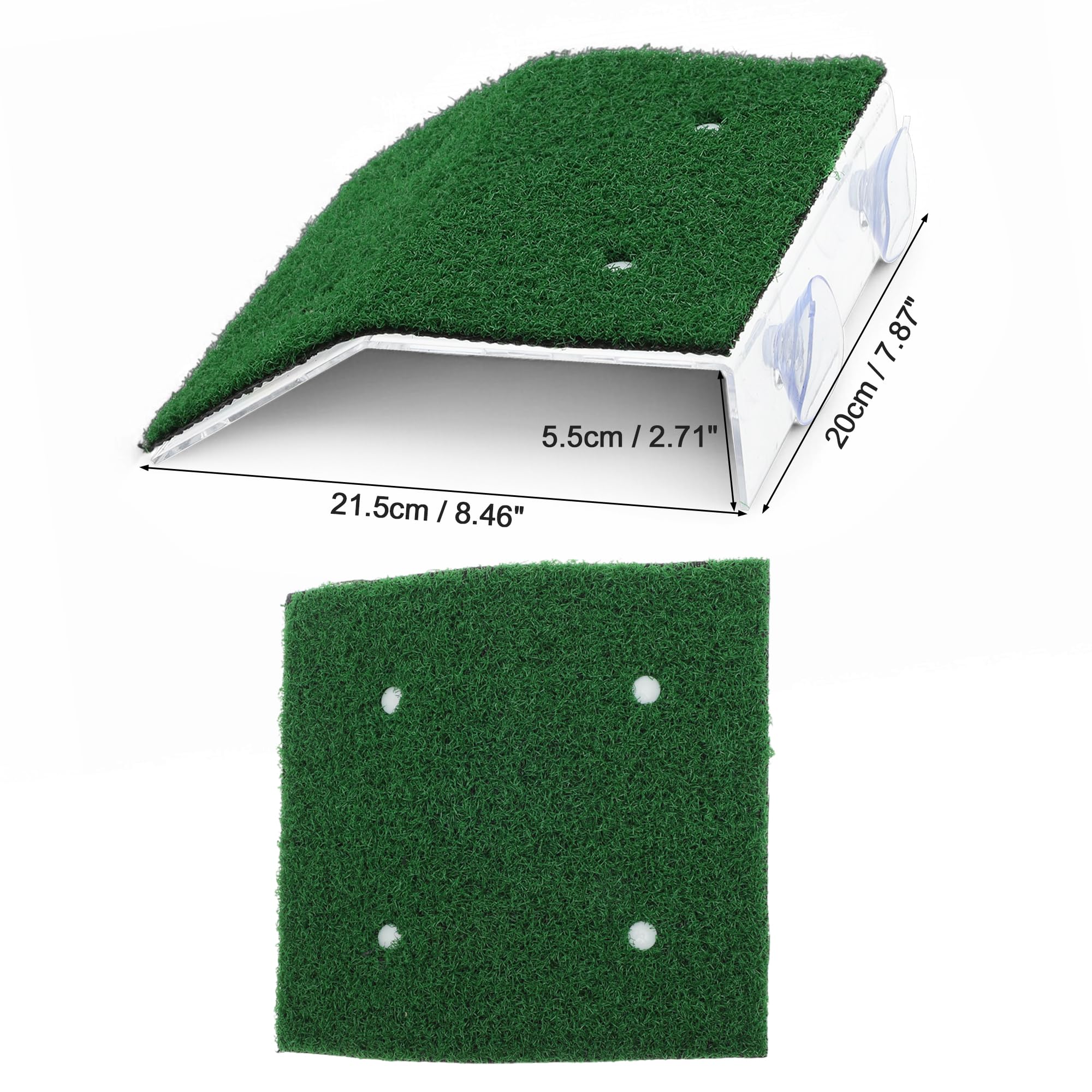 CAPASTEC Turtle Basking Platform Simulation Grass, Turtle Resting Basking Dock Decoration - Image 4