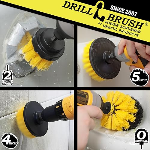 Miniatura 9 de Accesorios para barbacoa - Cepillo para parrilla - Herramientas para parrilla - Kit de fijación de cepillo de taladro ultra rígido - Raspador de