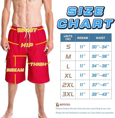 Vista 3 de Trajes de baño para hombre Bañadores de natación de secado rápido Shorts de natación con forro de malla Trajes de baño divertidos