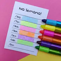 Marca Texto Gel Twist - 6 cores Tris - Não mancha a Folha - Para Livros, Bíblias e Folhas Diversas