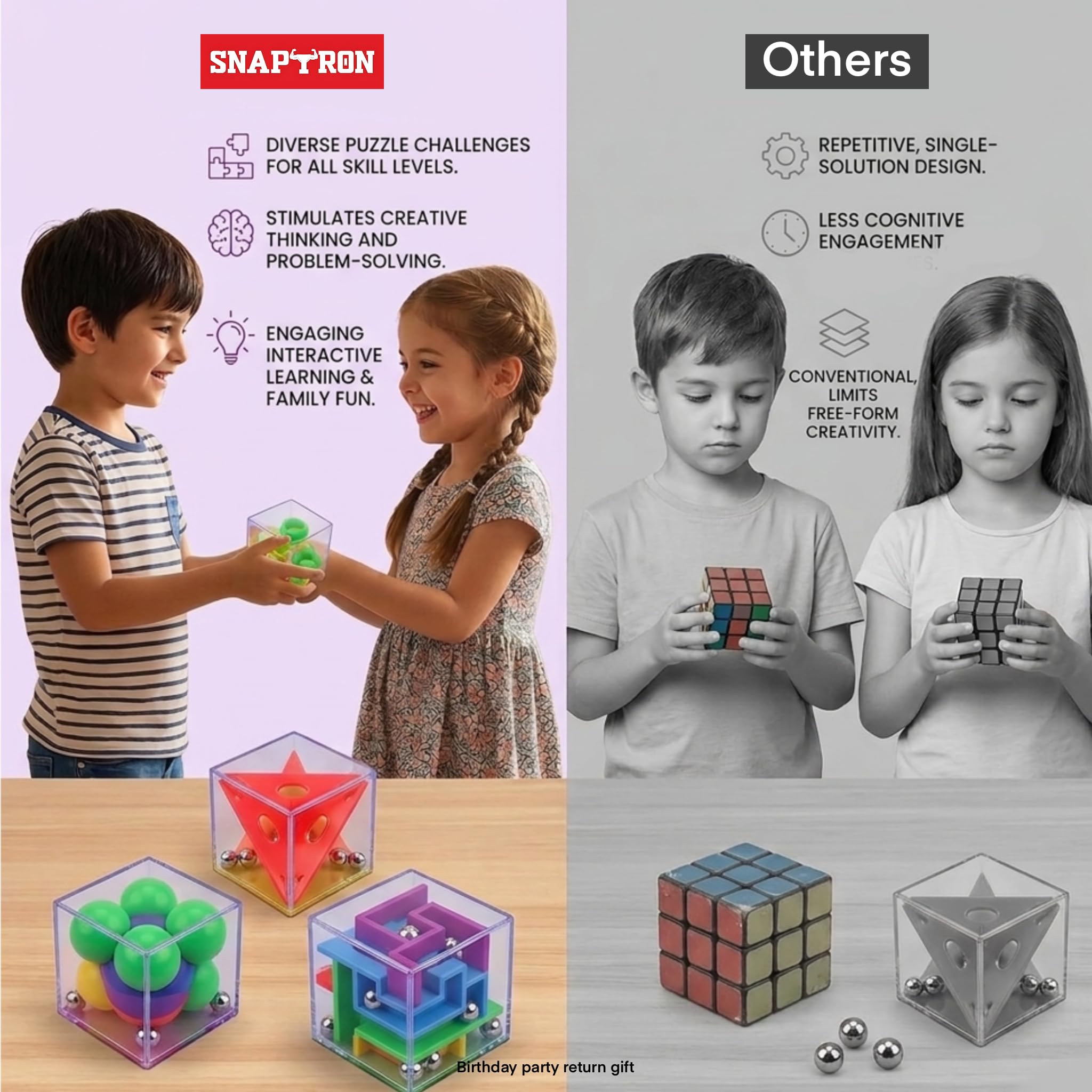 SNAPTRON Return Gifts for Kids-24Pcs Mini Puzzles Return Gift in Bulk|Birthday Return Gifts for Kids Age 3 4 5 6 7 8 9| Mini Puzzle Games for Boys Girls| Best Toys for Kids — Amazon image 6