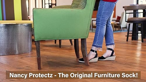 Miniatura 4 de Paquete de 16 empuñaduras originales para calcetines para muebles en el interior (marrón caramelo, paquete de 16, pequeño), patentadas con agarres