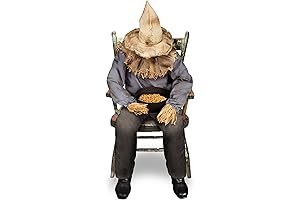 Spirit Halloween Sitting Scarecrow Deluxe Animatronic 2020